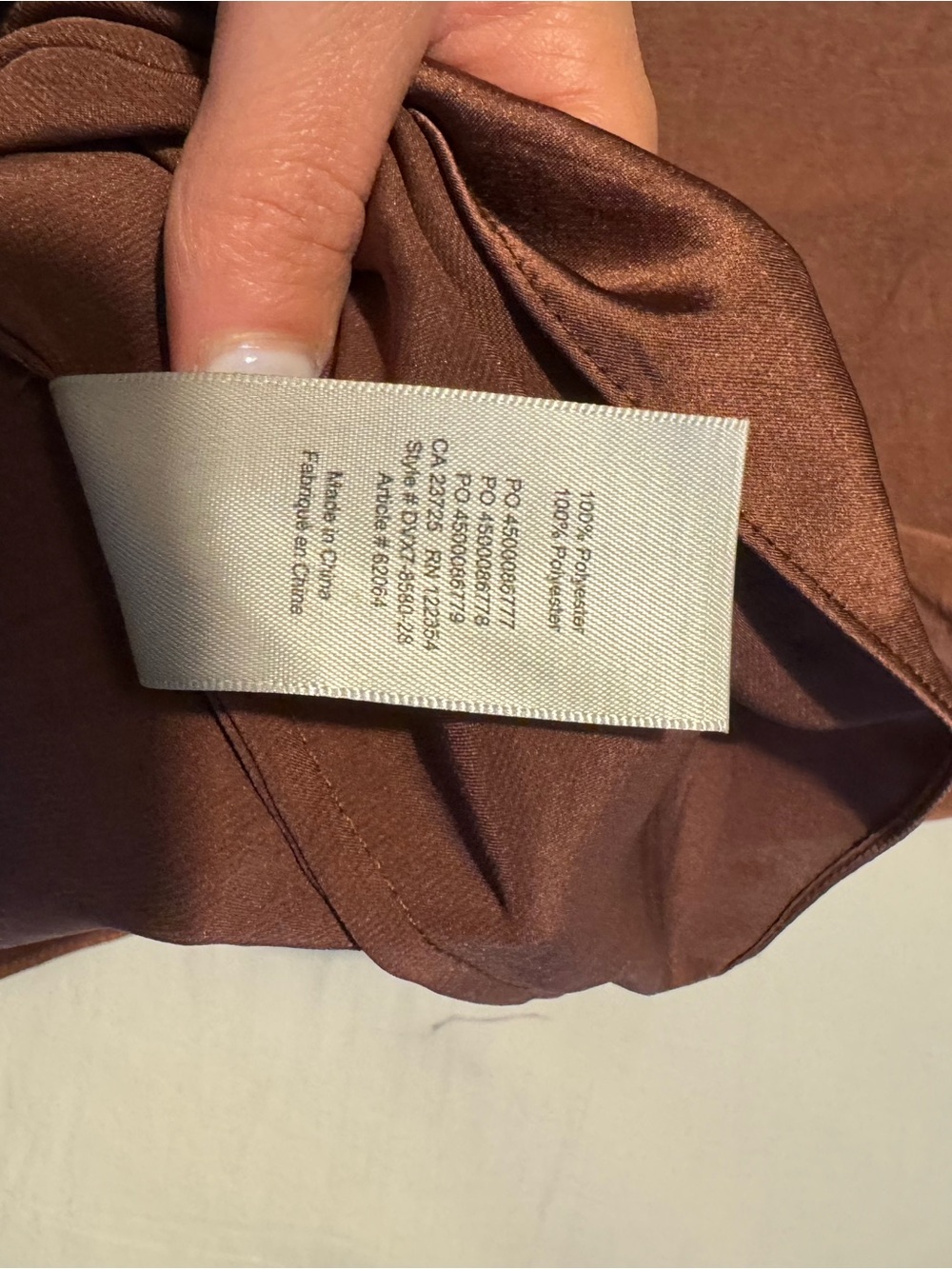 Wilfred Satin Slip Chemise in Dusty Mauve - Picture 7 of 7